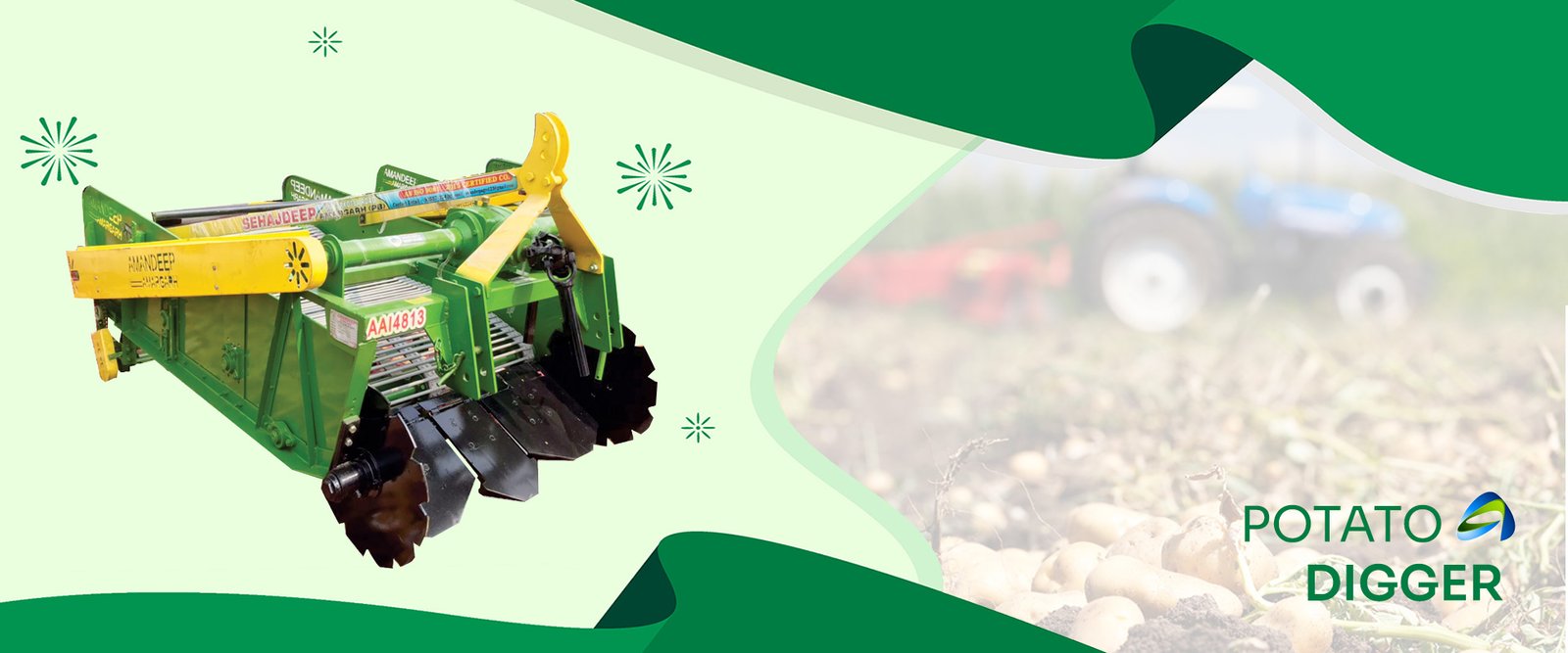 Potato Digger Manufacturer & Supplier in Punjab, India - Amandeep Agro Industries 